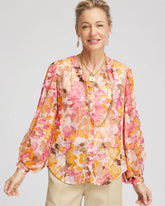 Chico's Women | Split-Neck Blouse SUNSET DUNES