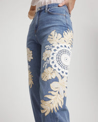 Chico's Women | Embellished Tapered Cropped Jean ALICANTE INDIGO