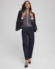 Chico's Women | Faux Silk Twill Shirt PASSPORT BLUE