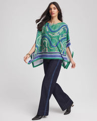 Chico's Women | Rope Relic Poncho JARDIN GREEN