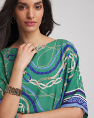 Chico's Women | Rope Relic Poncho JARDIN GREEN