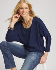 Chico's Women | Dolman Denim Tee RIVIERA AUTHENTIC