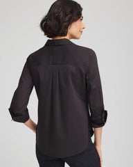 Chico's Women | No Iron™ Stretch Shirt BLACK