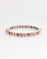 Chico's Women | Quartz & Rhodonite Stone Silvertone Round Stretch SIESTA ROSE