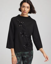 Chico's Women | Embellished Structured Top BLACK