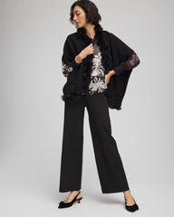 Chico's Women | Faux Fur Cocoon BLACK