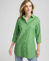 Chico's Women | No Iron™ Geo-Print Tunic SALTED LIME