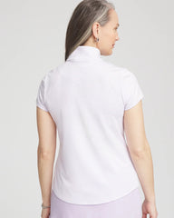 Chico's Women | Zenergy® Striped UPF Short-Sleeve Top VIOLET AURA