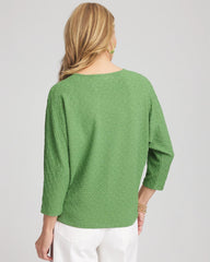 Chico's Women | Textured Wedge Top SALTED LIME