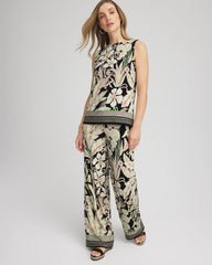 Chico's Women | Travelers™ Island-Motif Side-Slit Tank SALTED LIME
