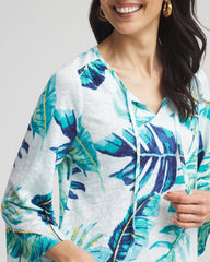 Chico's Women | Tie-Front Forward Seam Top PARADISO BLUE