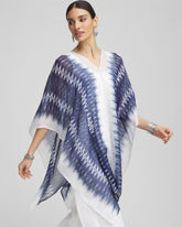 Chico's Women | Long Embellished Linen Kaftan BLUE CASA