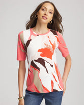 Chico's Women | Touch of Cool™ Elbow-Sleeve Perfect Tee SIESTA ROSE