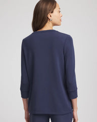 Chico's Women | Zenergy® Satin-Trim Tunic PASSPORT BLUE