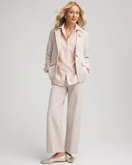 No Iron™ Feminine Jacquard Shirt