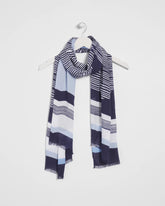 Chico's Women | Printed Woven Oblong Scarf PASSPORT BLUE