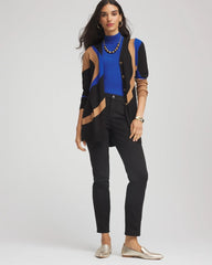 Chico's Women | Ella Colorblock Cardigan Sweater BLACK