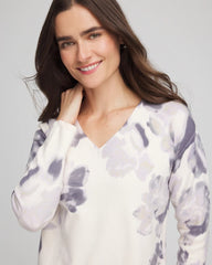 Chico's Women | Printed V-Neck Sweater MULTI