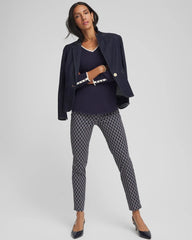 Chico's Women | Ella Tipped V-Neck Pullover Sweater PASSPORT BLUE