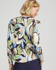 Chico's Women | Ella Bloom V-Neck Pullover Sweater PASSPORT BLUE