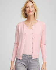 Chico's Women | Crewneck Cardigan BLUSHED