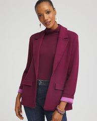 Chico's Women | Single-Breasted Sweater Blazer DEEP CHIANTI