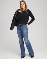 Chico's Women | Crewneck Cashmere Pullover Sweater BLACK