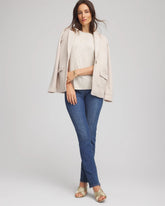 Chico's Women | Crewneck Cashmere Pullover Sweater LIGHT GRAY