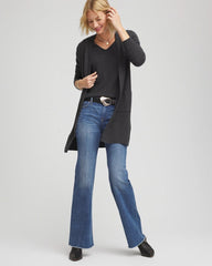 Chico's Women | Relaxed V-Neck Cashmere Sweater DARK GREY