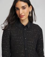 Chico's Women | Shine Cropped Cardigan BLACK