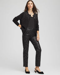 Chico's Women | Ombré Rhinestone Cardigan BLACK