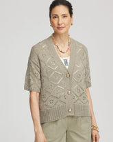 Chico's Women | Short Button-down Cardigan WASHED SAGE