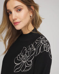Chico's Women | Zenergy® Luxe Intarsia Sweater BLACK