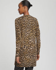 Chico's Women | Ella Animal-Print Cardigan Sweater SAND