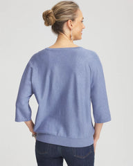 Chico's Women | Dolman V-Neck Sweater BLUE LOTUS