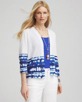 Chico's Women | Tie-Dye Summer Romance Short Cardigan ALABASTER