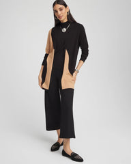 Chico's Women | Intarsia Colorblock Cardigan BLACK