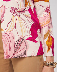 Chico's Women | Blooms Long Sleeve Cardigan BERRY COMPOTE