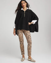 Chico's Women | Cashmere-Blend Pullover Sweater Poncho BLACK