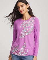 Chico's Women | Foiled Touch of Cool™ Layering Tee GOOSEBERRY