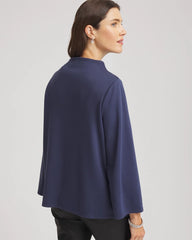 Chico's Women | Embellished Structured Top INDIGO SKY
