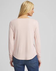 Chico's Women | Cowlneck Long-Sleeved Tee ROSE SMOKE
