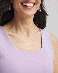 Chico's Women | Contour Cotton™ Square Neck Tank GENTLE LAVENDER