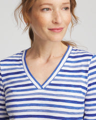 Chico's Women | Slub 3/4 Sleeve Tee BLUE PEARL