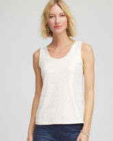 Chico's Women | Foiled Microfiber Tank ENGLISH CREAM