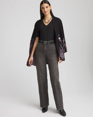 Chico's Women | Perfect Elbow Sleeve Tee BLACK