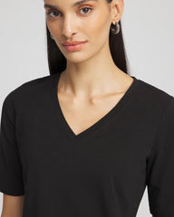Chico's Women | Perfect Elbow Sleeve Tee BLACK