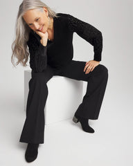 Art Deco Velvet Burnout Top