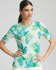 Chico's Women | Pima Short Sleeve Everyday Tee TEAL WATERS