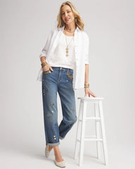 Chico's Women | Slub Scoop Neck Tee ALABASTER